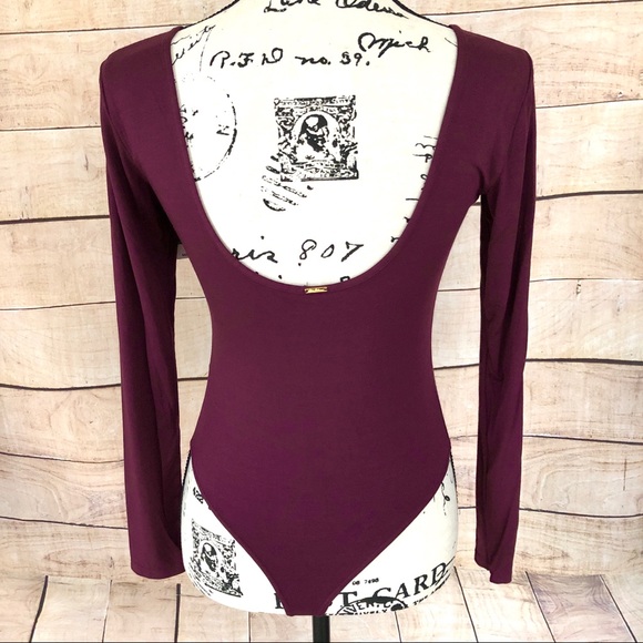 ❗️LOWEST PRICE NWT $42 Sam Edelman Prune Boatneck Bodysuit Size S - Picture 3 of 8